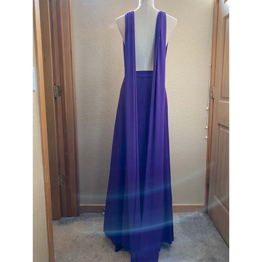 Von Vonnie transformer dress in vibrant purple.